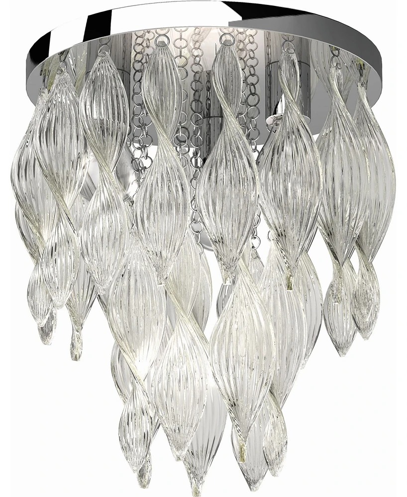 Volume Lighting Genevieve 3-Light Flush Mount Ceiling Fixture