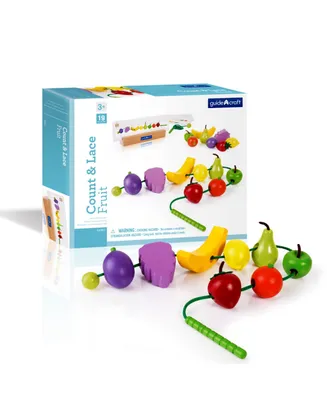 Guidecraft Count and Lace Fruit - Multi