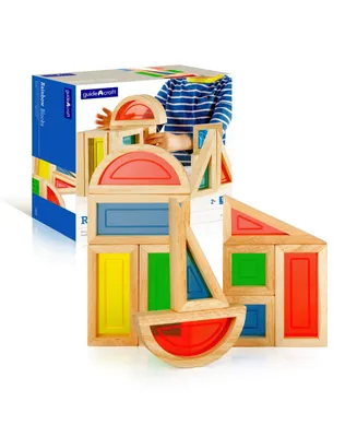 Guidecraft Rainbow Blocks - Pieces Set