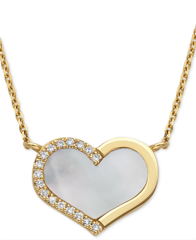 Effy Novelty 14K White Gold Diamond Heart Pendant, 0.10 TCW –  effyjewelry.com