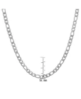 Steeltime Men's Stainless Steel Figaro Chain Link Necklace