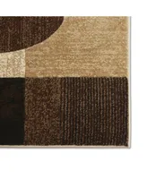 Global Rug Designs Brighton BRI10 Brown 7'10" x 10'6" Area Rug