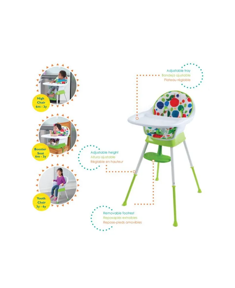 The Very Hungry Caterpillar 3-in-1 Convertible High Chair, Playful Dots - By Creative Baby