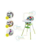 The Very Hungry Caterpillar 3-in-1 Convertible High Chair, Playful Dots - By Creative Baby