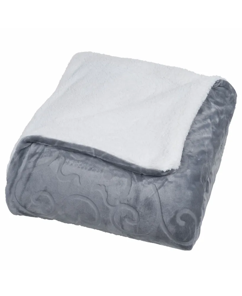 Baldwin Floral Etched Fleece Blanket