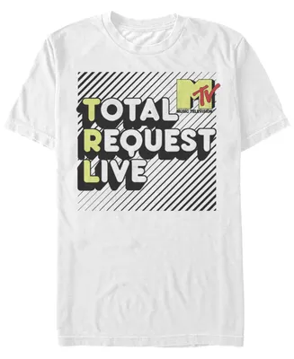 Mtv Men's Total Request Live Bubble Letters Short Sleeve T-Shirt