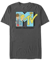 Mtv Men's Beavis and Butthead Head bangers Logo Short Sleeve T-Shirt