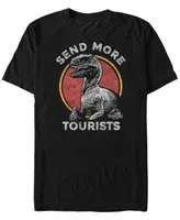 Jurassic Park Men's Raptor Send More Tourists Short Sleeve T-Shirt