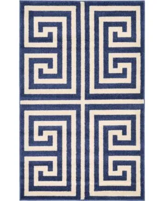 Bayshore Home Anzu Anz1 Navy Blue Area Rug Collection