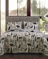 American Heritage Textiles Forest 3 Piece Quilt Set- Queen