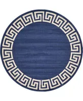 Bayshore Home Anzu Anz2 Navy Blue Area Rug Collection