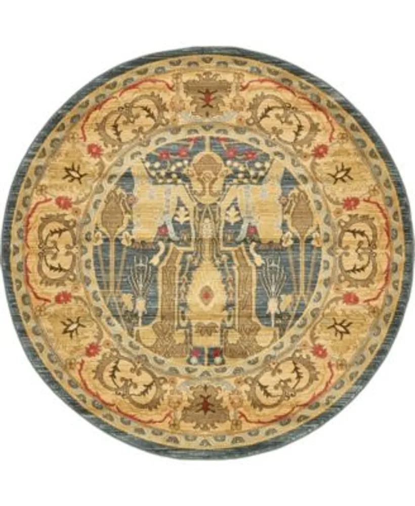 Bayshore Home Harik Har1 Navy Blue Area Rug Collection