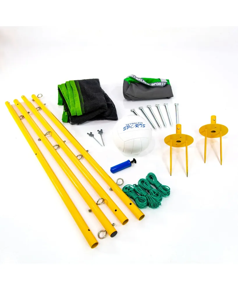 Skywalker Sports Volleyball Kit Including Carry Bag, Volleyball and Staked Poles