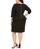 Calvin Klein Plus Peplum Sheath Dress