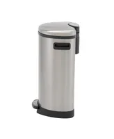 Household Essentials Stainless Steel 50L Aspen Oval Step Trash Can