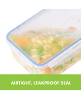 Lock n Lock Easy Essentials 29-Oz. On the Go Divided Square Food Storage Container