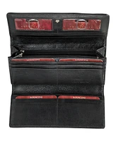 Mancini Equestrian-2 Collection Rfid Secure Trifold Wallet