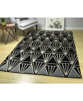 Kaleen Origami ORG01-02 Black 8' x 10' Area Rug