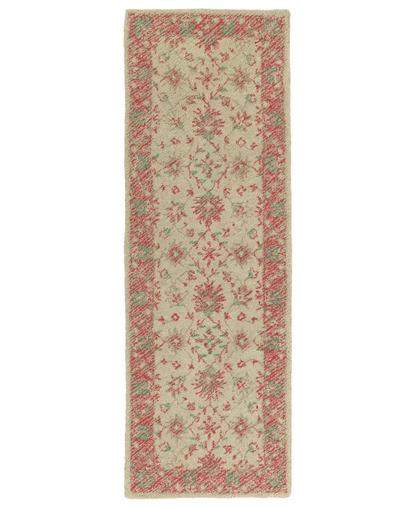 Kaleen Weathered WTR06-36 Watermelon 3' x 10' Runner Rug