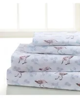 Universal Home Fashions Seaside Resort Beach Birds Sheet Set, King