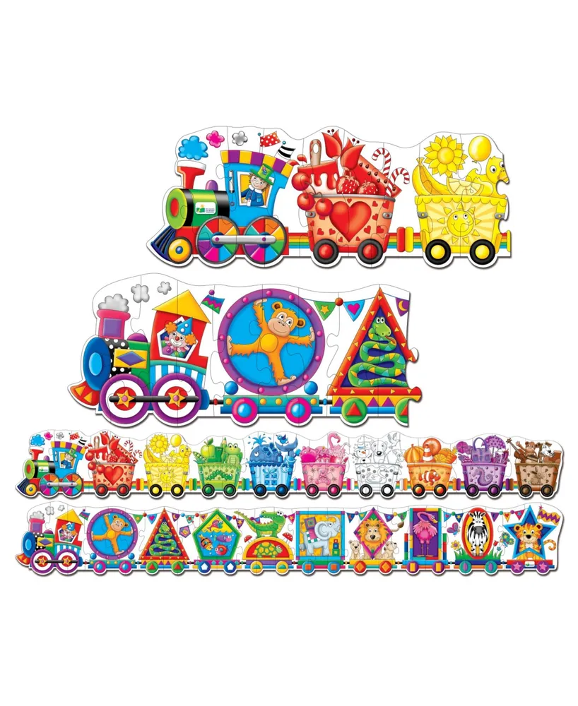 The Learning Journey Puzzle Doubles- Giant Colors and Shapes Train Floor Puzzles