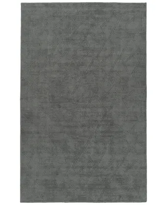 Kaleen Minkah MKH04-38 Charcoal 7'6" x 9' Outdoor Area Rug