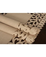 Xia Home Fashions Vine Embroidered Cutwork Table Runner