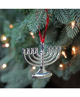 Northlight Regal Shiny Hanukkah Menora Holiday Ornament with European Crystal