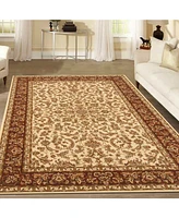 Closeout! Km Home 1318/1512/Ivory Navelli Ivory/ Cream 7'9" x 11'6" Area Rug