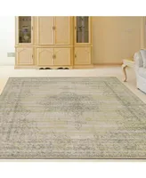 Closeout! Km Home 3563/0010/Beige Cantu Beige 3'3" x 4'11" Area Rug