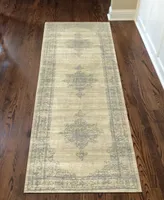 Closeout! Km Home 3563/0013/Beige Cantu Beige 2'2" x 7'7" Runner Rug