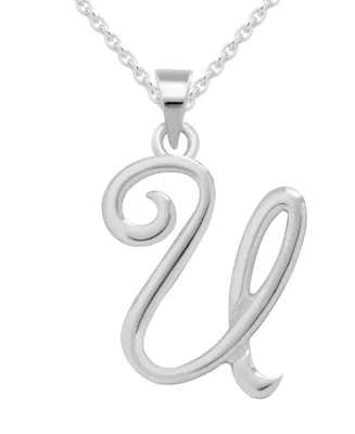 Capital Initial Pendant in Sterling Silver