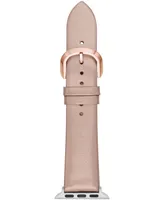 kate spade new york Women's Interchangeable Champagne Leather Apple Watch Strap 38mm/40mm