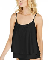 Michael Kors Layered Underwire Tankini Top