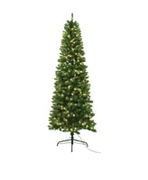 Santa's Workshop 7.5' Slim Tree with Ul Lights