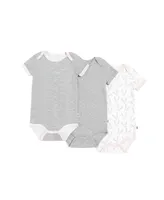 Gertex Snugabye Dream Baby Girls Short Sleeve Bodysuit 3 pack Giftbox