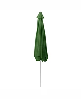 CorLiving 10ft Round Tilting Red Patio Umbrella