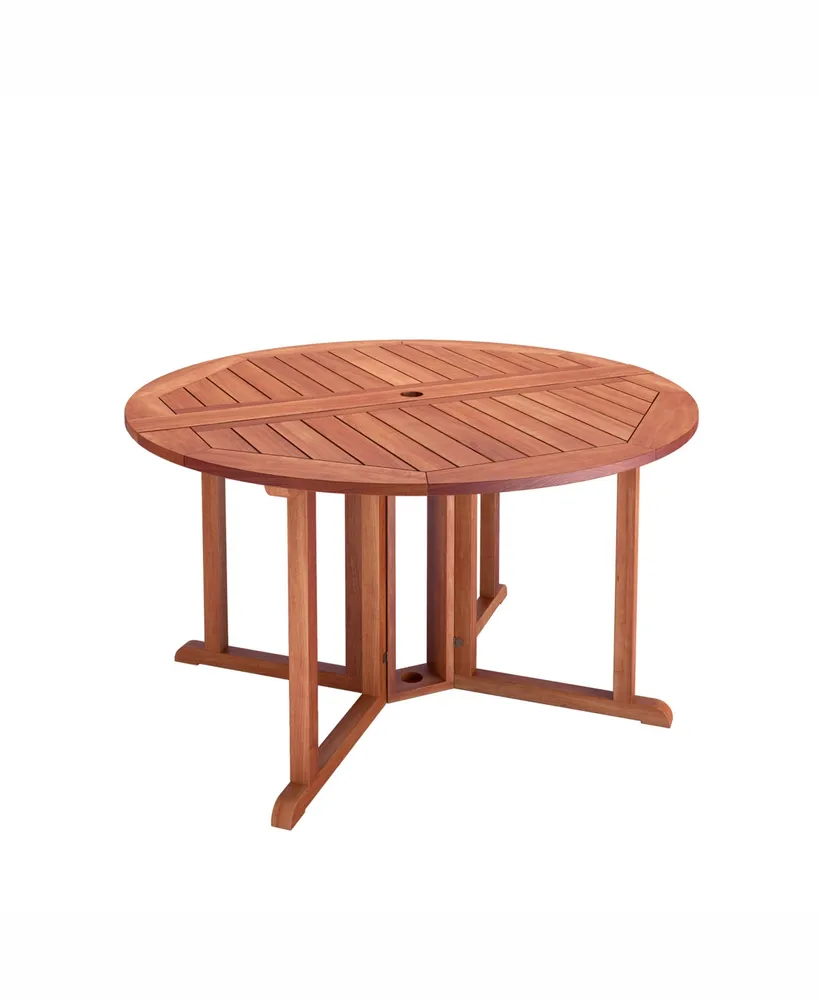 Corliving Distribution Miramar Hardwood Outdoor Drop Leaf Dining Table