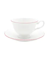 Twig New York Amelie Roseate Rim Cup Saucer