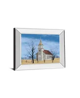 Classy Art Little House on The Prairie by Billy Jacobs Mirror Framed Print Wall Art - 22" x 26"