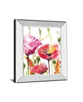 Classy Art Blooms and Buds by Rebecca Meyers Mirror Framed Print Wall Art - 22" x 26"