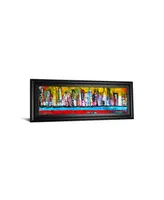 Classy Art Skyline by Erin Ashley Framed Print Wall Art - 18" x 42"