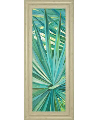 Classy Art Fan Palm I by Suzanne Wilkins Framed Print Wall Art - 18" x 42"