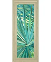 Classy Art Fan Palm I by Suzanne Wilkins Framed Print Wall Art - 18" x 42"