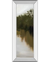 Classy Art River Journey by Megan Lightell Mirror Framed Print Wall Art - 18" x 42"