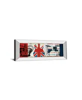 Classy Art British Invasion Il by Mo Mullan Mirror Framed Print Wall Art - 18" x 42"