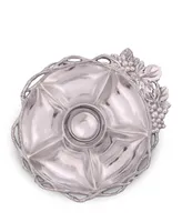 Arthur Court Designs Aluminum Grape Open Vine Round Tray 5-Sections