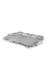 Arthur Court Designs Aluminum Fleur-De-Lis Rectangle Tray