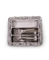 Arthur Court Designs Aluminum Grape Flatware Caddy