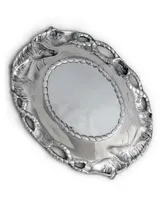 Arthur Court Designs Aluminum Horse Oval Tray